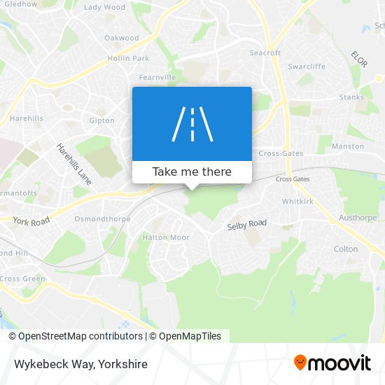 Wykebeck Way map