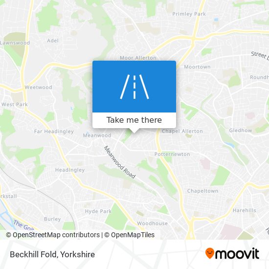 Beckhill Fold map