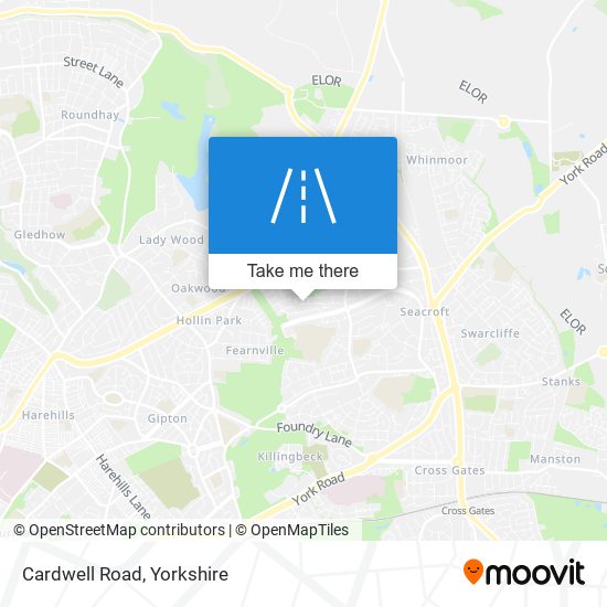 Cardwell Road map