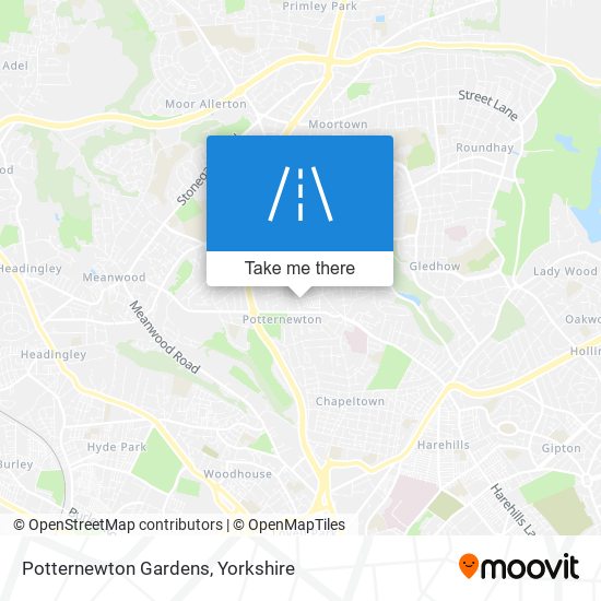 Potternewton Gardens map