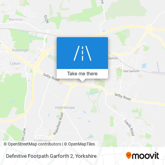 Definitive Footpath Garforth 2 map