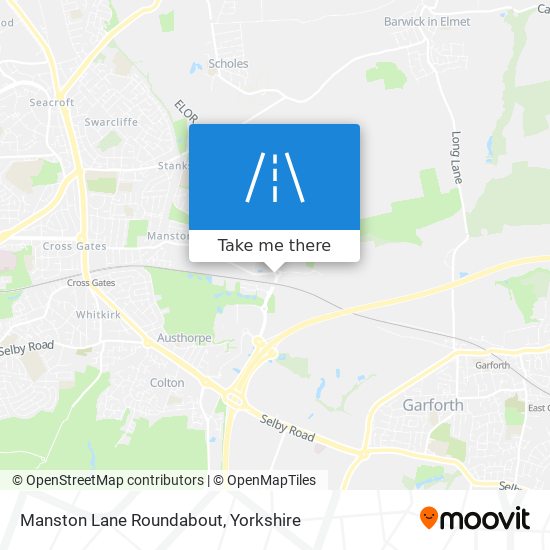 Manston Lane Roundabout map