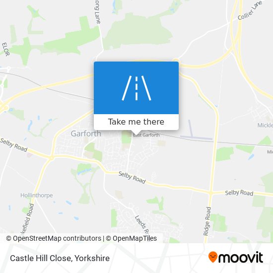 Castle Hill Close map