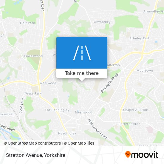 Stretton Avenue map