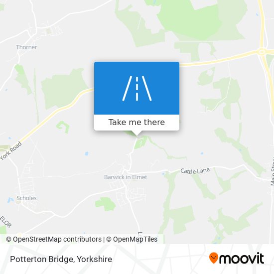 Potterton Bridge map