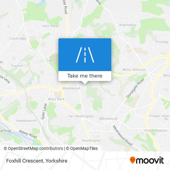 Foxhill Crescent map