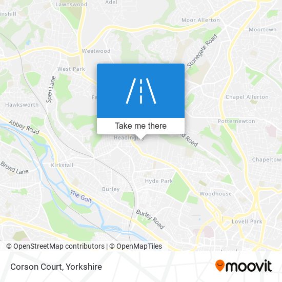 Corson Court map
