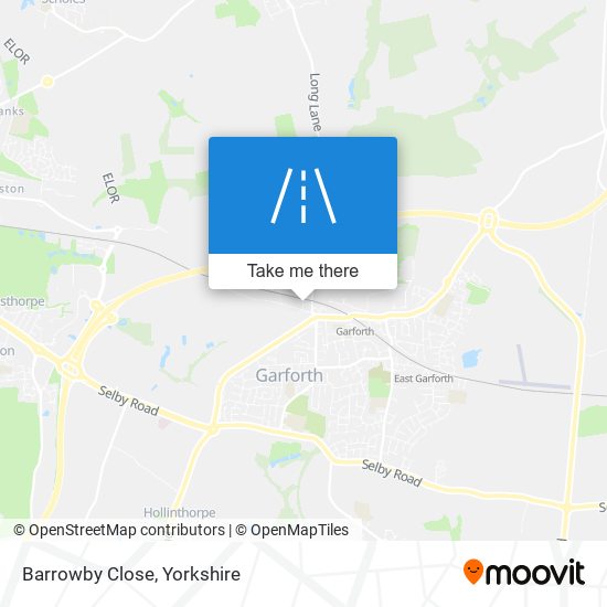 Barrowby Close map