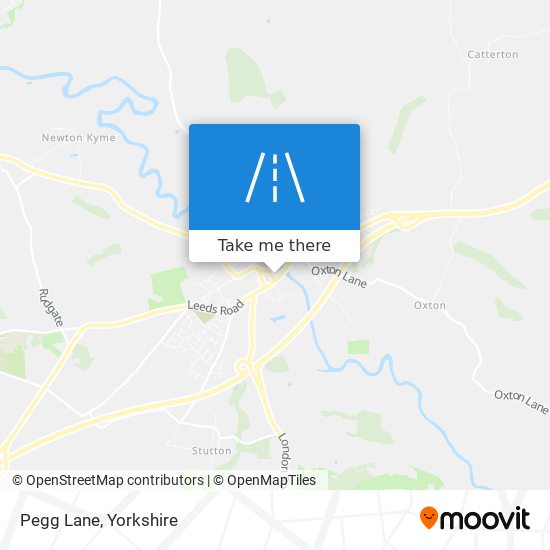 Pegg Lane map
