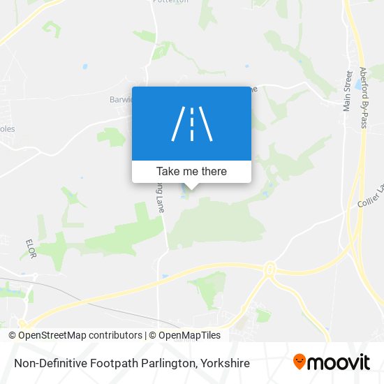 Non-Definitive Footpath Parlington map