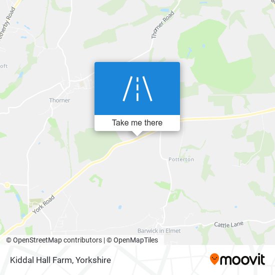 Kiddal Hall Farm map