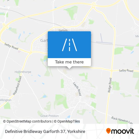 Definitive Bridleway Garforth 37 map