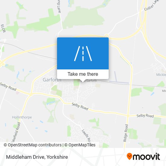 Middleham Drive map