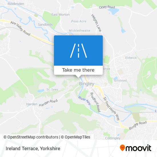 Ireland Terrace map