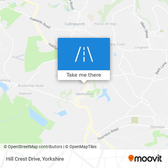 Hill Crest Drive map