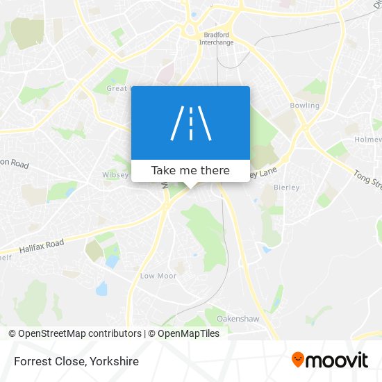 Forrest Close map