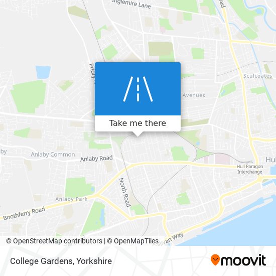 College Gardens map