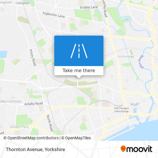 Thornton Avenue map