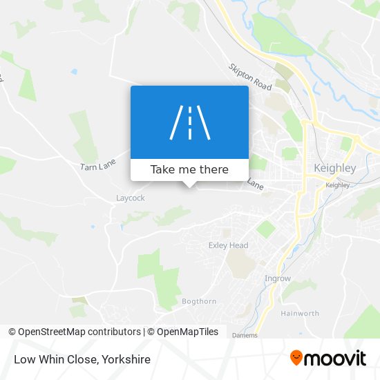 Low Whin Close map