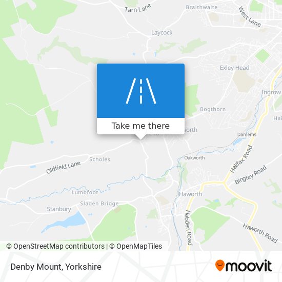 Denby Mount map