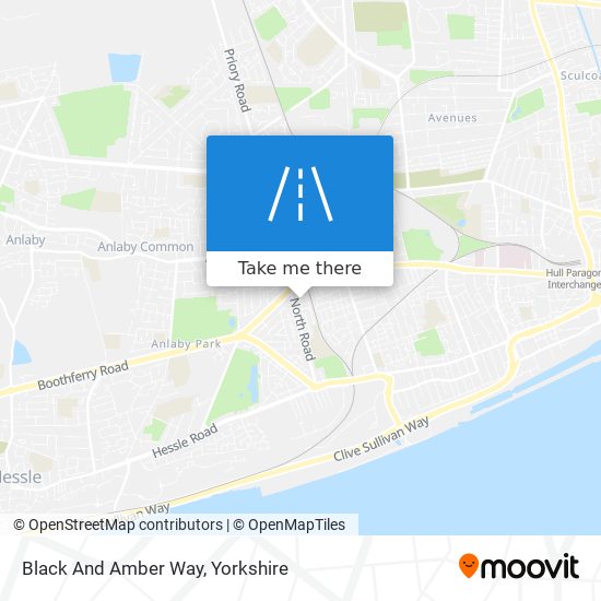 Black And Amber Way map