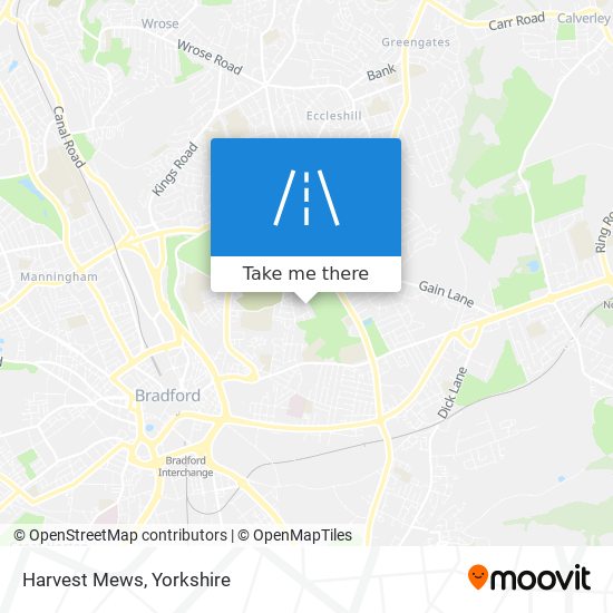 Harvest Mews map
