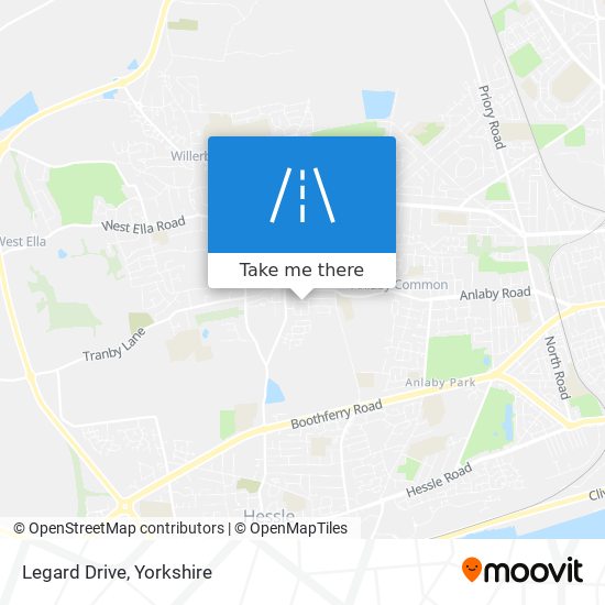 Legard Drive map