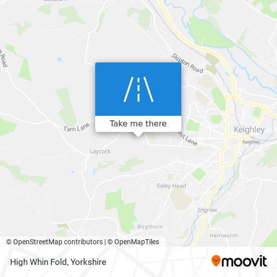 High Whin Fold map