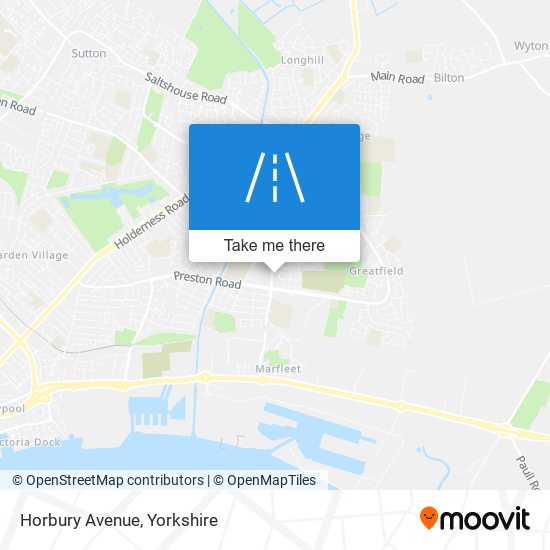 Horbury Avenue map