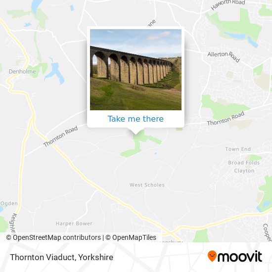 Thornton Viaduct map