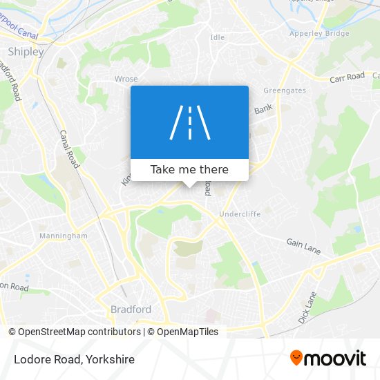 Lodore Road map
