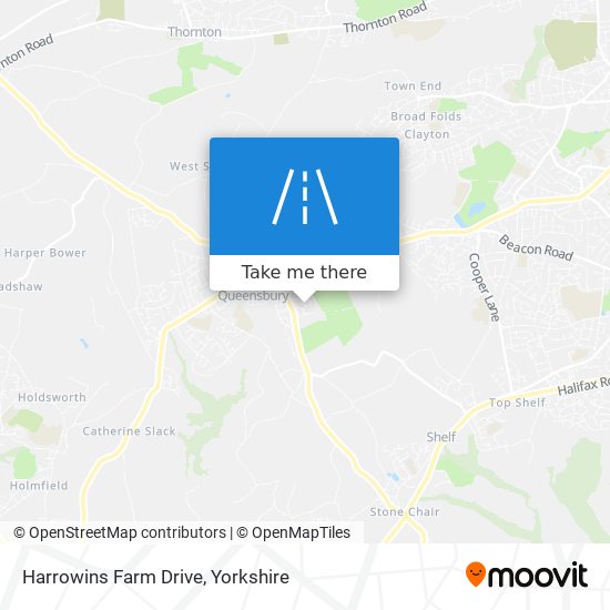 Harrowins Farm Drive map