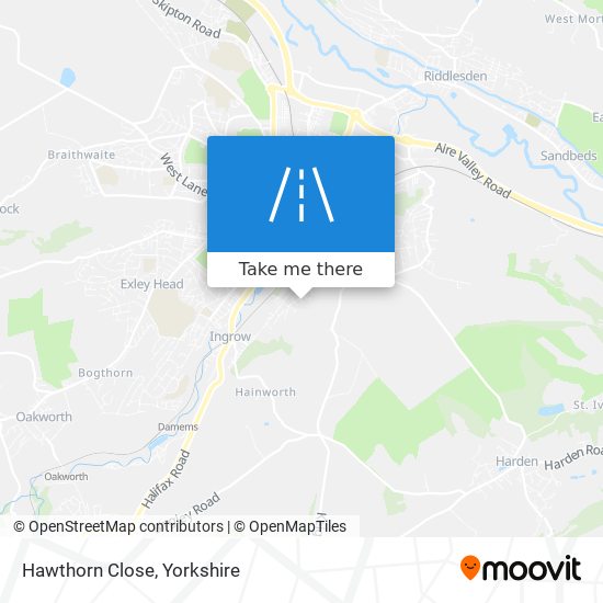 Hawthorn Close map
