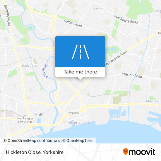 Hickleton Close map