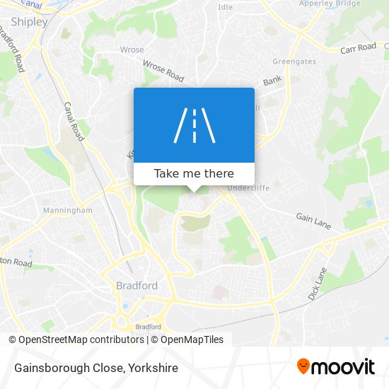Gainsborough Close map