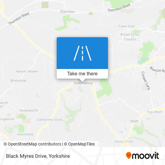 Black Myres Drive map