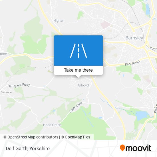 Delf Garth map
