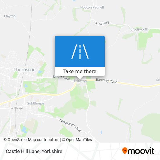 Castle Hill Lane map