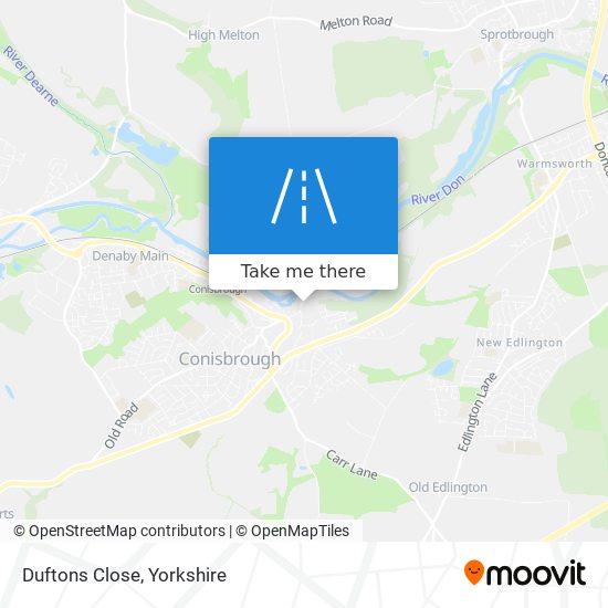 Duftons Close map