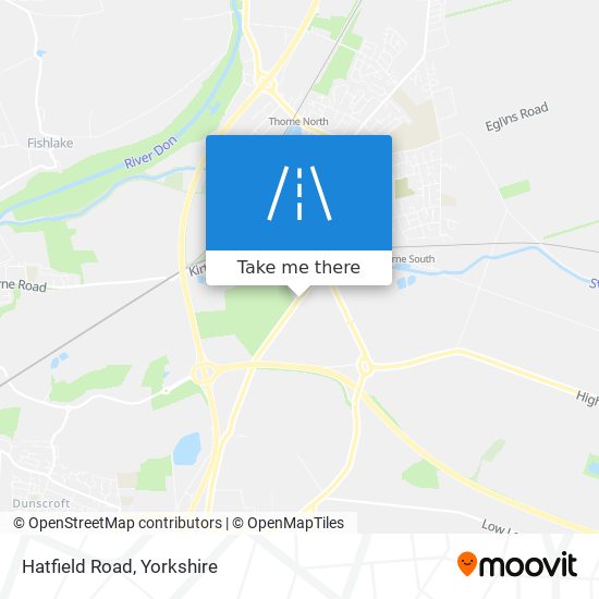 Hatfield Road map
