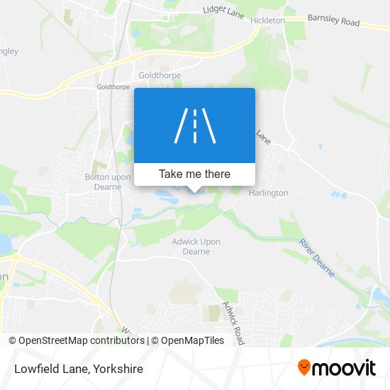 Lowfield Lane map