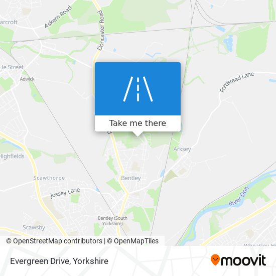 Evergreen Drive map