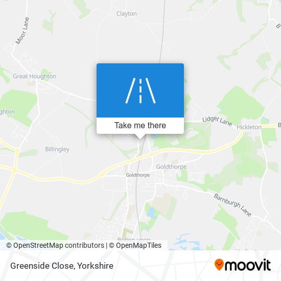 Greenside Close map