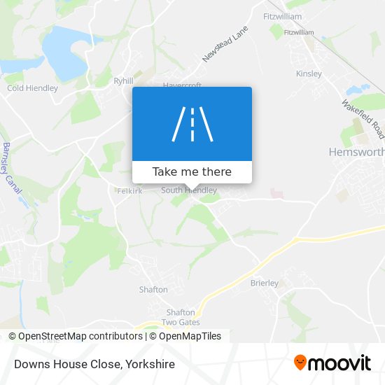 Downs House Close map