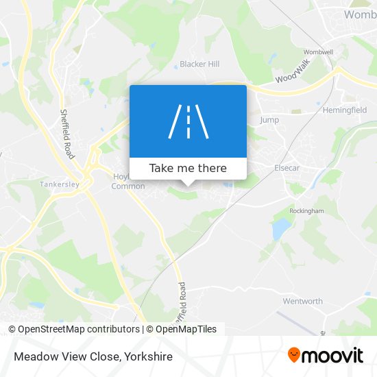 Meadow View Close map