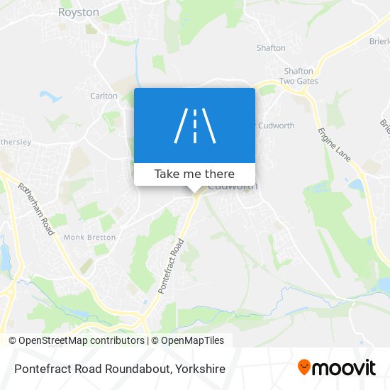 Pontefract Road Roundabout map