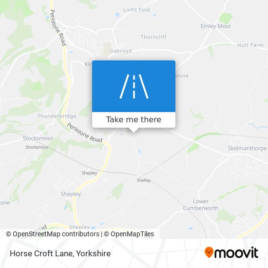Horse Croft Lane map