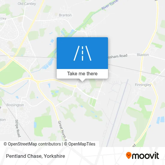 Pentland Chase map