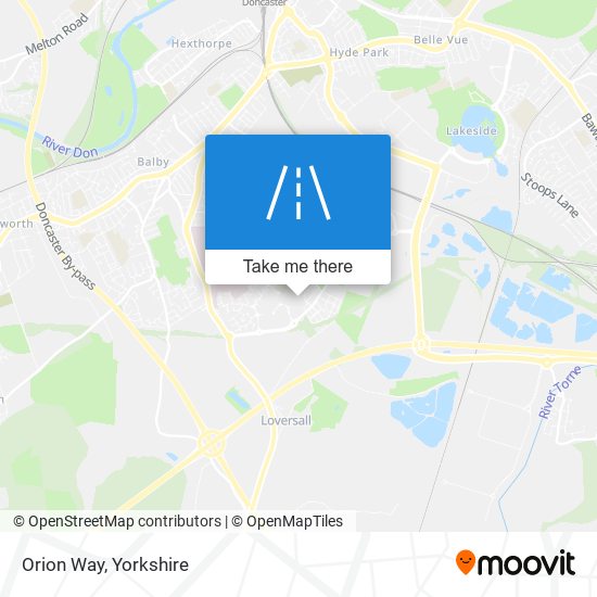 Orion Way map