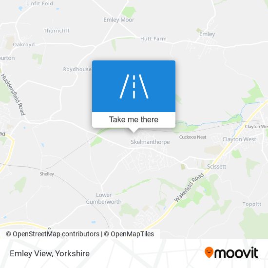 Emley View map